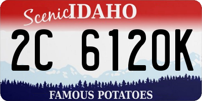 ID license plate 2C6120K