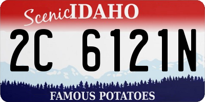 ID license plate 2C6121N