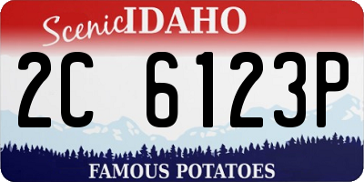 ID license plate 2C6123P