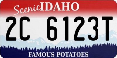 ID license plate 2C6123T