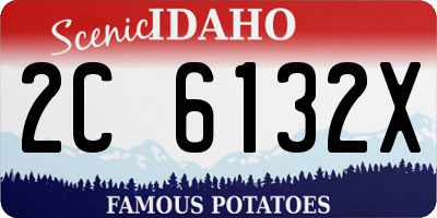 ID license plate 2C6132X