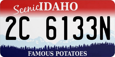 ID license plate 2C6133N