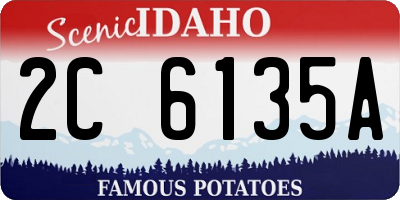 ID license plate 2C6135A
