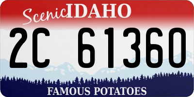 ID license plate 2C6136O