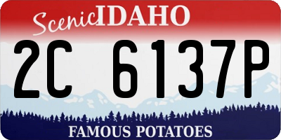 ID license plate 2C6137P