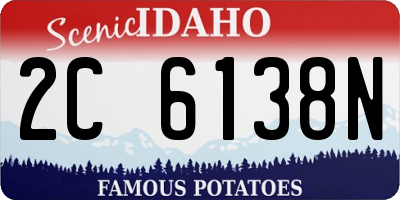 ID license plate 2C6138N
