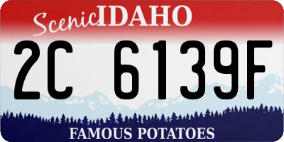 ID license plate 2C6139F