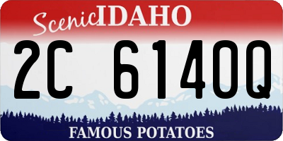 ID license plate 2C6140Q
