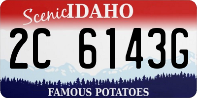 ID license plate 2C6143G