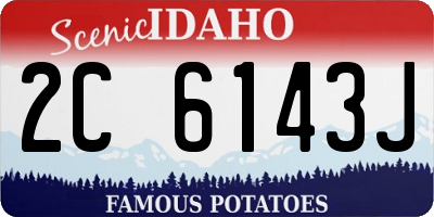 ID license plate 2C6143J