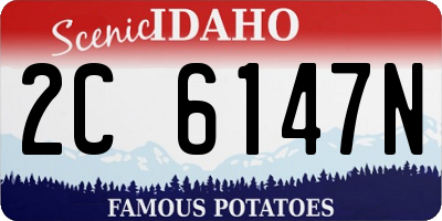 ID license plate 2C6147N