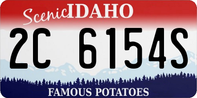 ID license plate 2C6154S