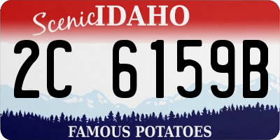 ID license plate 2C6159B