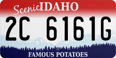 ID license plate 2C6161G