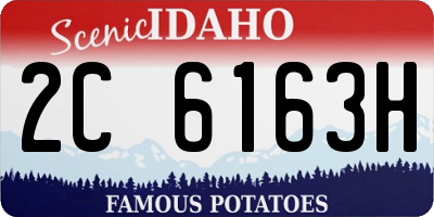 ID license plate 2C6163H