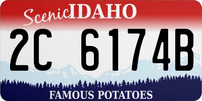 ID license plate 2C6174B