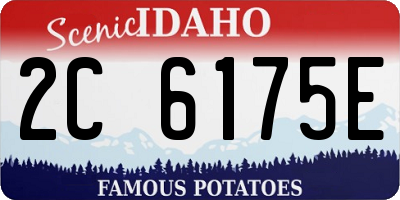 ID license plate 2C6175E
