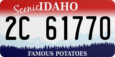 ID license plate 2C6177O