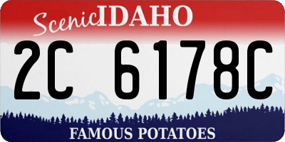 ID license plate 2C6178C