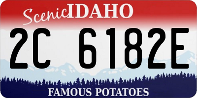 ID license plate 2C6182E