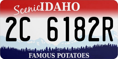 ID license plate 2C6182R