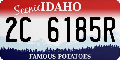 ID license plate 2C6185R