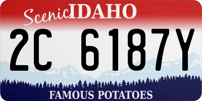 ID license plate 2C6187Y