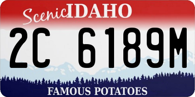ID license plate 2C6189M