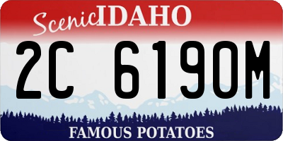 ID license plate 2C6190M