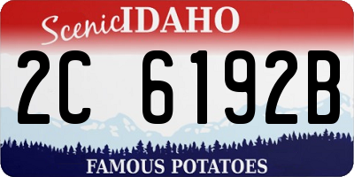ID license plate 2C6192B