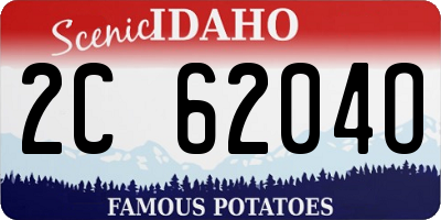 ID license plate 2C6204O