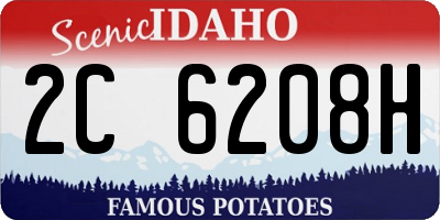 ID license plate 2C6208H