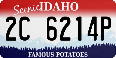 ID license plate 2C6214P