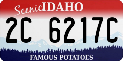 ID license plate 2C6217C