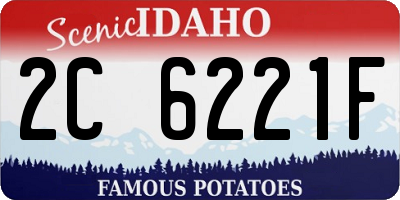 ID license plate 2C6221F