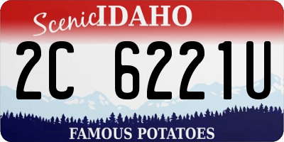 ID license plate 2C6221U