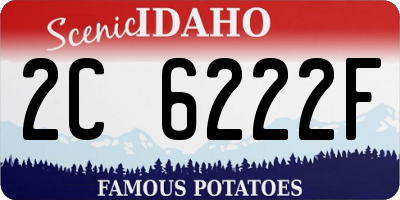 ID license plate 2C6222F