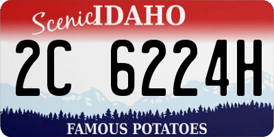 ID license plate 2C6224H