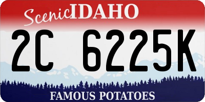 ID license plate 2C6225K