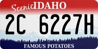 ID license plate 2C6227H