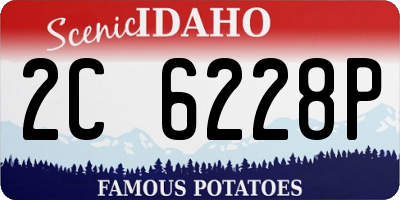ID license plate 2C6228P