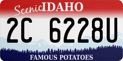 ID license plate 2C6228U