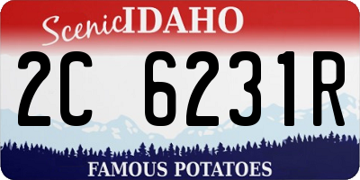 ID license plate 2C6231R