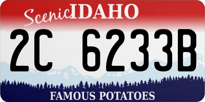 ID license plate 2C6233B