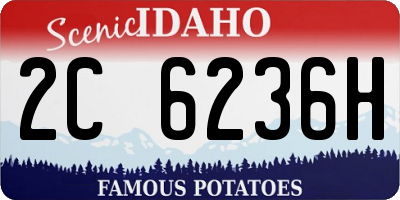 ID license plate 2C6236H