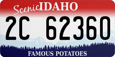 ID license plate 2C6236O