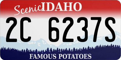 ID license plate 2C6237S
