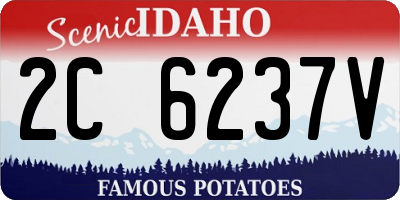 ID license plate 2C6237V