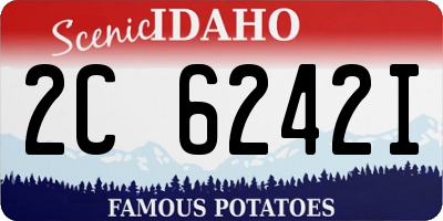ID license plate 2C6242I