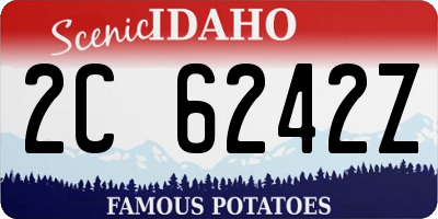 ID license plate 2C6242Z